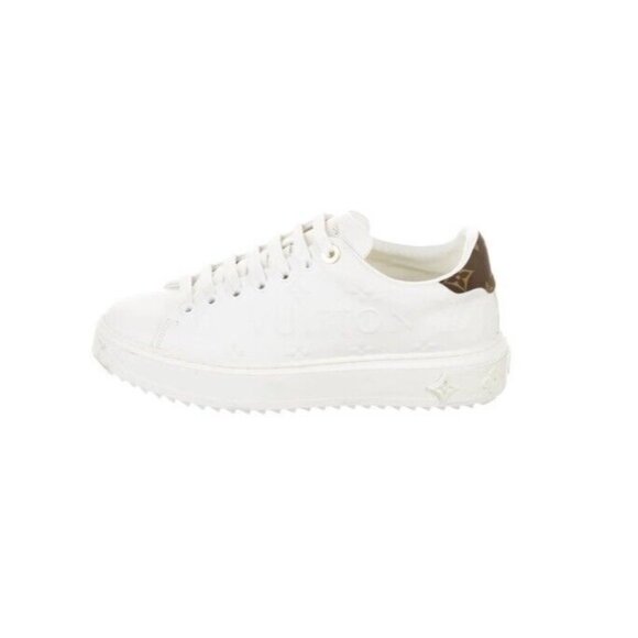 Size 38 - Louis Vuitton Time Out White Sneakers Sneakers - Picture 3 of 5